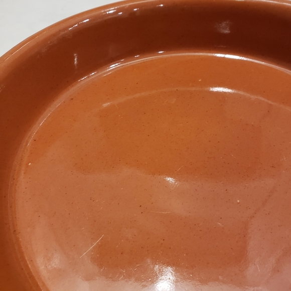 Vintage Bennington Potters 1883 Brown round stoneware dish - Picture 4 of 5